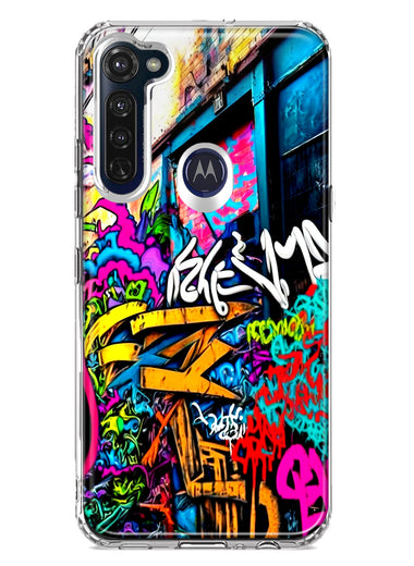 Motorola Moto G Stylus 2020 Urban Graffiti Street Art Painting Hybrid Protective Phone Case Cover
