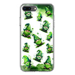 Apple iPhone 8 Plus Gnomes Shamrock Lucky Green Clover St. Patrick Hybrid Protective Phone Case Cover