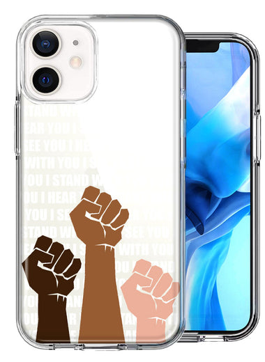 Apple iPhone 11 BLM Equality Stand With You Double Layer Phone Case Cover