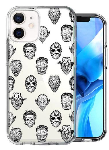 Apple iPhone 12 Mini Halloween Horror Villans Design Double Layer Phone Case Cover