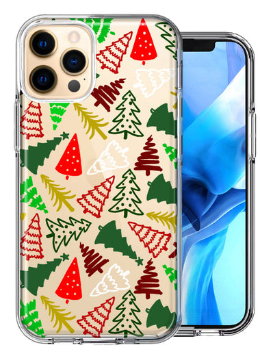 Apple iPhone 11 Pro Max Christmas Trees Holiday Festive Winter By BillyElleCo Double Layer Phone Case Cover