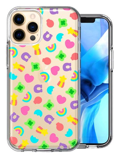 Apple iPhone 11 Pro Max Cute Lucky Marshmallow Cereal Nostalgic Double Layer Phone Case Cover