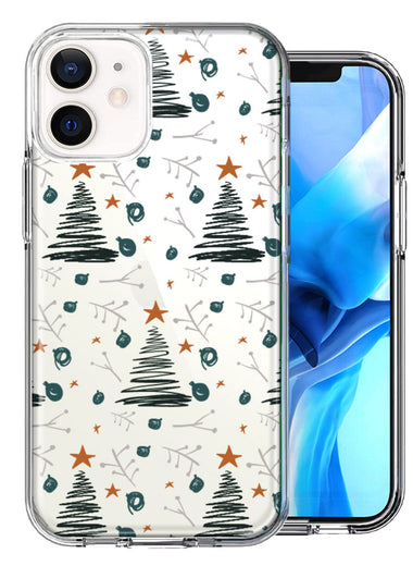 Apple iPhone 11 Holiday Christmas Trees Design Double Layer Phone Case Cover