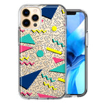 Apple iPhone 11 Pro Max 90's Swag Shapes Design Double Layer Phone Case Cover