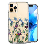 Apple iPhone 12 Pro Country Dried Flowers Design Double Layer Phone Case Cover