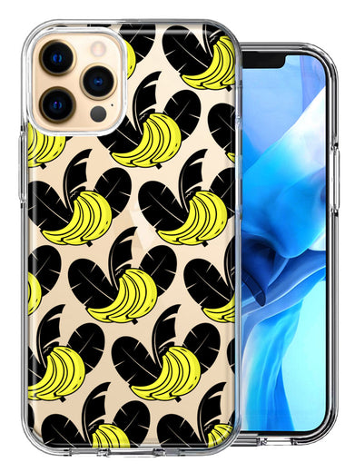 Apple iPhone 11 Pro Tropical Bananas Design Double Layer Phone Case Cover