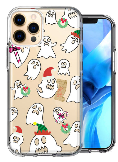 Apple iPhone 11 Pro Max Halloween Christmas Ghost Design Double Layer Phone Case Cover