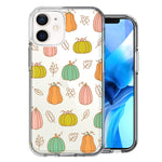 Apple iPhone 12 Mini Fall Autumn Fairy Pumpkins Thanksgiving Spooky Season Double Layer Phone Case Cover