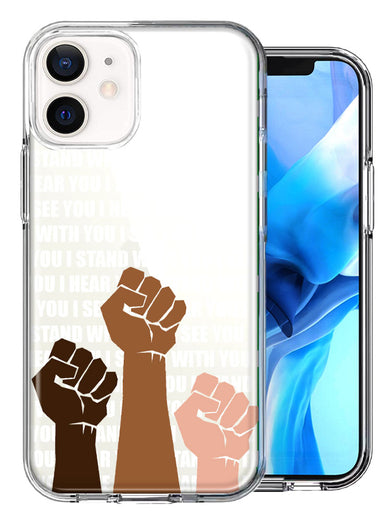 Apple iPhone 12 Mini BLM Equality Stand With You Double Layer Phone Case Cover