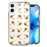 Apple iPhone 12 Mini Frenchie Bulldog Polkadots Design Double Layer Phone Case Cover
