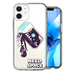 Apple iPhone 12 Mini Need Space Astronaut Stars Design Double Layer Phone Case Cover