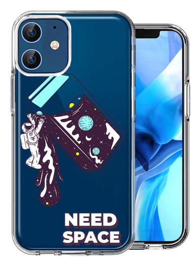Apple iPhone 12 Need Space Astronaut Stars Design Double Layer Phone Case Cover