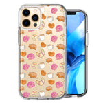 Apple iPhone 12 Pro Max Mexican Pan Dulce Cafecito Coffee Concha Polka Dots Double Layer Phone Case Cover