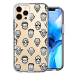 Apple iPhone 12 Pro Max Halloween Horror Villans Design Double Layer Phone Case Cover