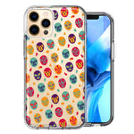 Apple iPhone 12 Pro Max Lucha Libre Masks Design Double Layer Phone Case Cover
