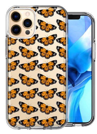 Apple iPhone 12 Pro Max Monarch Butterflies Design Double Layer Phone Case Cover