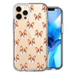 Apple iPhone 12 Pro Max Shiba Inu Polkadots Design Double Layer Phone Case Cover