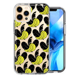 Apple iPhone 12 Pro Max Tropical Bananas Design Double Layer Phone Case Cover