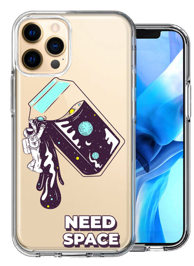 Apple iPhone 12 Pro Need Space Astronaut Stars Design Double Layer Phone Case Cover