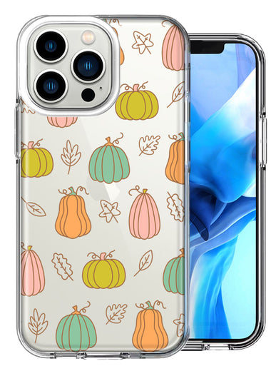 Apple iPhone 13 Pro Fall Autumn Fairy Pumpkins Thanksgiving Spooky Season Double Layer Phone Case Cover