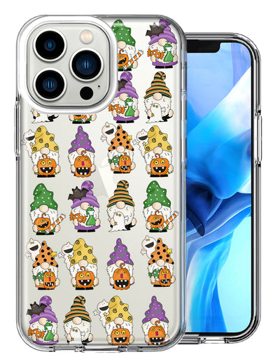 Apple iPhone 12 Pro Spooky Halloween Gnomes Cute Characters Holiday Seasonal Pumpkins Candy Ghosts Double Layer Phone Case Cover