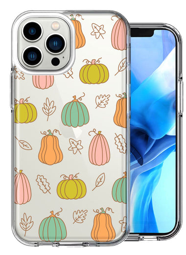 Apple iPhone 15 Pro Fall Autumn Fairy Pumpkins Thanksgiving Spooky Season Double Layer Phone Case Cover