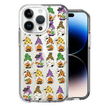 Apple iPhone 14 Pro Spooky Halloween Gnomes Cute Characters Holiday Seasonal Pumpkins Candy Ghosts Double Layer Phone Case Cover