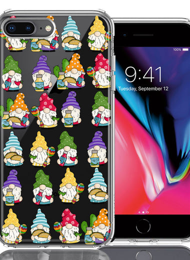 Apple iPhone 7/8 Plus Cinco De Mayo Party Cute Gnomes Mexico Tacos Fiesta Double Layer Phone Case Cover