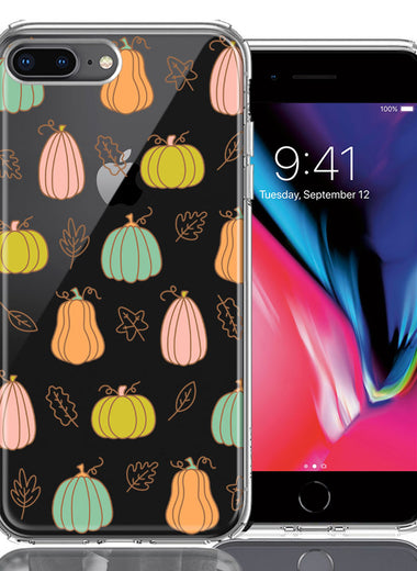 Apple iPhone 7/8 Plus Fall Autumn Fairy Pumpkins Thanksgiving Spooky Season Double Layer Phone Case Cover