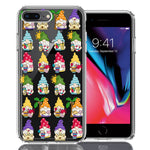 Apple iPhone 7/8 Plus Summer Beach Cute Gnomes Sand Castle Shells Palm Trees Double Layer Phone Case Cover