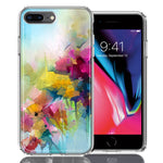 For Apple iPhone 6/7/8 Plus Watercolor Flowers Abstract Spring Colorful Floral Painting Phone Case Cover