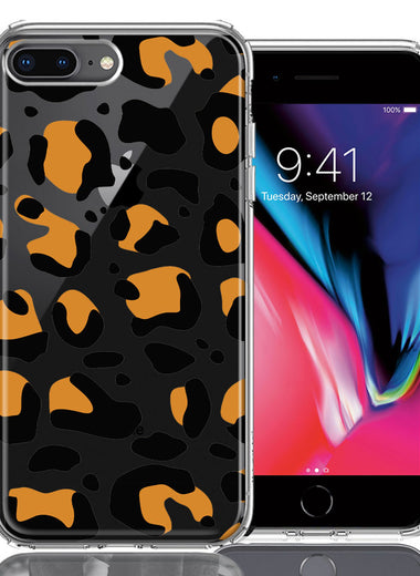 Apple iPhone 7/8 Plus Classic Animal Wild Leopard Jaguar Print Double Layer Phone Case Cover