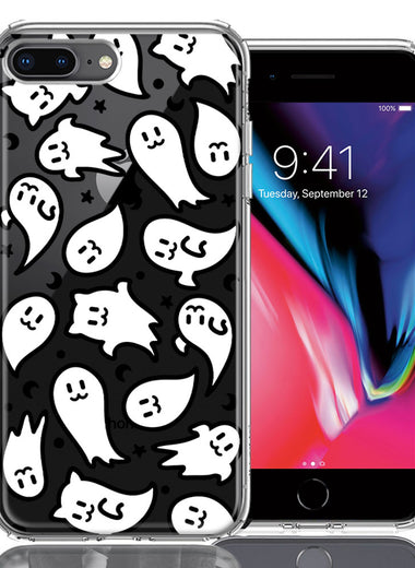 Apple iPhone 7/8 Plus Kawaii Manga Cute Halloween Ghosts Spirits Design Double Layer Phone Case Cover