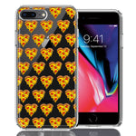 Apple iPhone 7/8 Plus Pizza Hearts Polka dots Design Double Layer Phone Case Cover