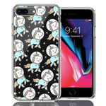 Apple iPhone 7/8 Plus Space Unicorns Design Double Layer Phone Case Cover