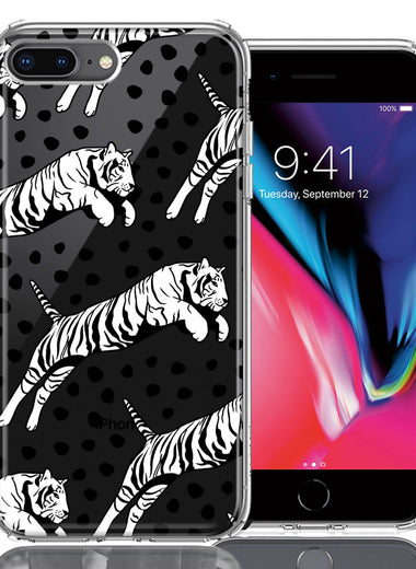 Apple iPhone 7/8 Plus Tiger Polkadots Design Double Layer Phone Case Cover