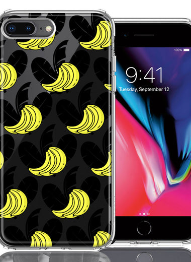 Apple iPhone 7/8 Plus Tropical Bananas Design Double Layer Phone Case Cover