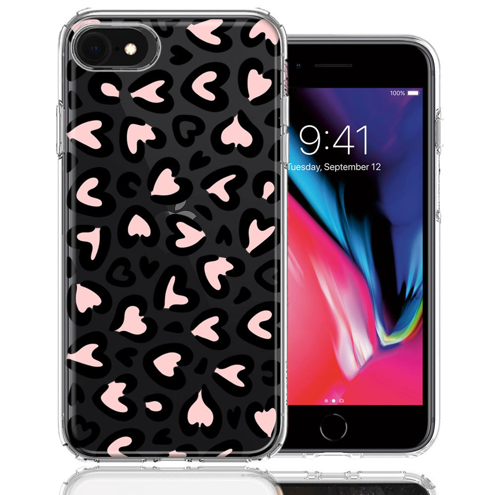 legemliggøre bassin velgørenhed For Apple iPhone 6/7/8/SE 2020/SE 3 2022 Cute Pink Leopard Print Heart –  CellCasesUSA