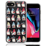 Apple iPhone 6/7/8/SE 2020/SE 3 2022 USA Fourth Of July American Summer Cute Gnomes Patriotic Parade Double Layer Phone Case Cover