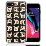 Apple iPhone 6/7/8/SE Frenchie Bulldog Polkadots Design Double Layer Phone Case Cover