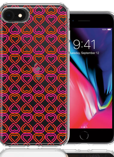 Apple iPhone 6/7/8/SE Infinity Hearts Design Double Layer Phone Case Cover