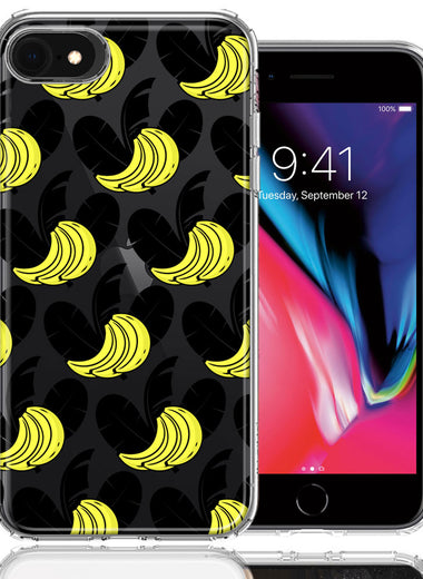 Apple iPhone 6/7/8/SE Tropical Bananas Design Double Layer Phone Case Cover