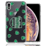 Apple iPhone XR Plant Mama Houseplant Lover Monstera Tropical Leaf Green Design Double Layer Phone Case Cover