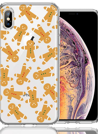 Apple iPhone XS/X Christmas Gingerbread Traditional Holiday Cookies By BillyElleCo Double Layer Phone Case Cover