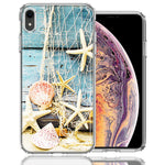 Apple iPhone XR Starfish Net Design Double Layer Phone Case Cover