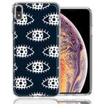Apple iPhone XR Starry Evil Eyes Design Double Layer Phone Case Cover