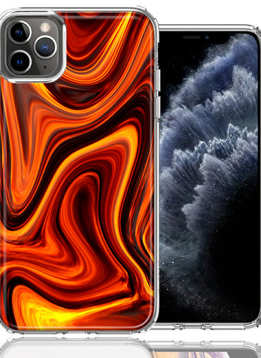 Apple iPhone 12 Pro Max Fire Abstract Design Double Layer Phone Case Cover
