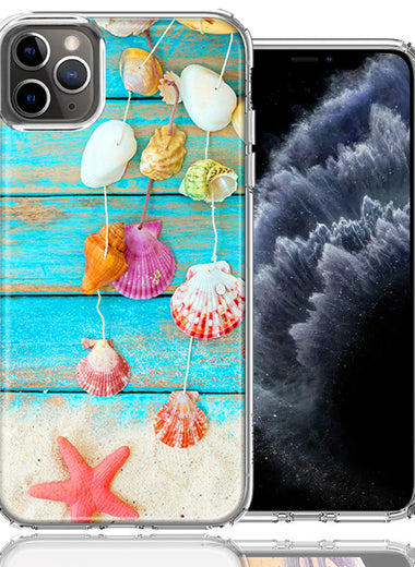 Apple iPhone 12 Pro 6.1" Seashell Wind chimes Design Double Layer Phone Case Cover