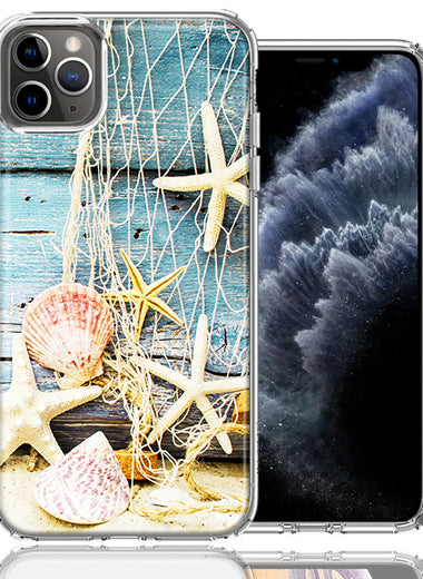 Apple iPhone 12 Pro 6.1" Starfish Net Design Double Layer Phone Case Cover