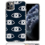 Apple iPhone 12 Pro Max Starry Evil Eyes Design Double Layer Phone Case Cover